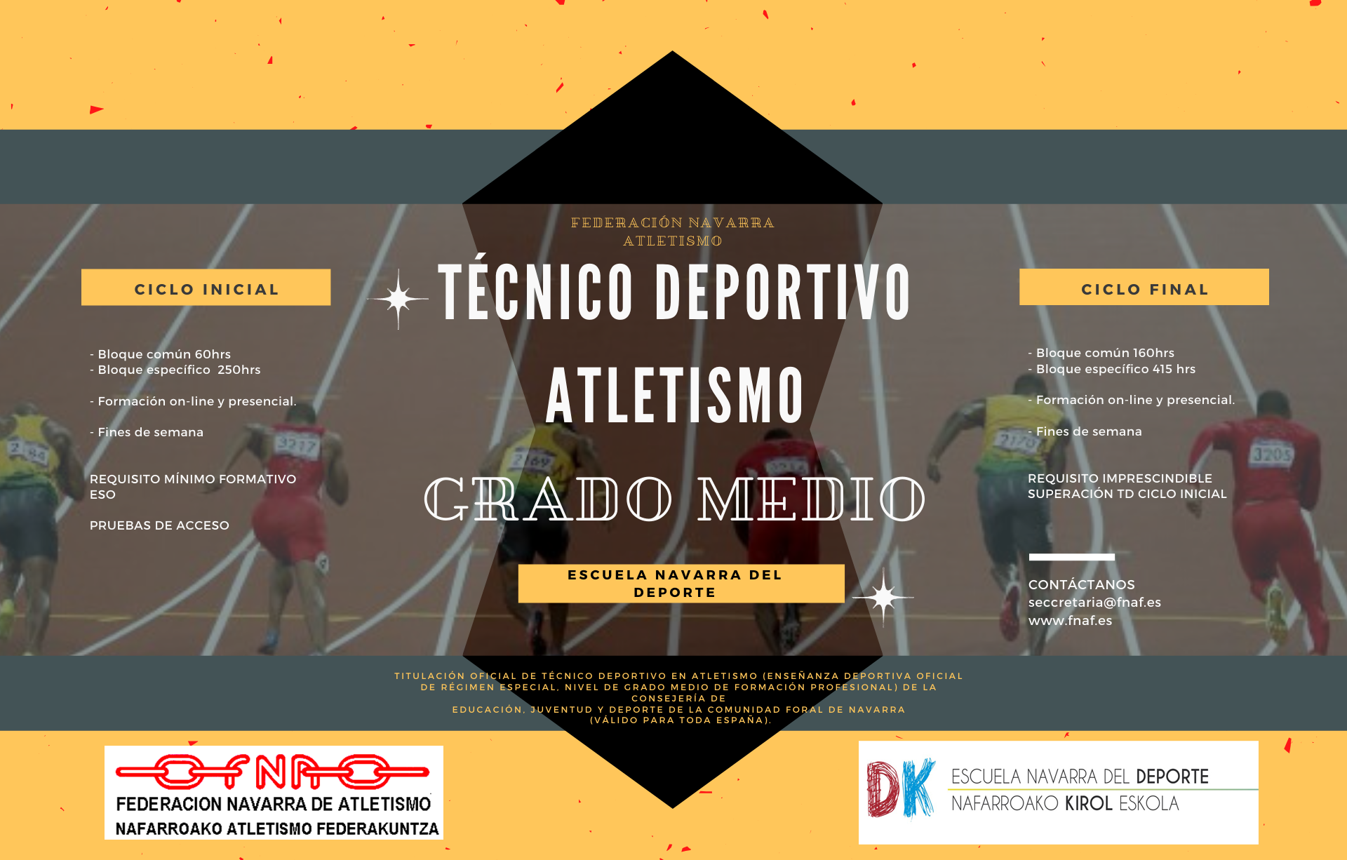 formaci&oacute;n 2020/2021: curso de t&eacute;cnico deportivo en atletismo